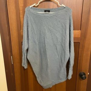 BRAND NEW NEVER WORN Light Blue Size Medium Cecilia Asymmetrical Sweater Dress